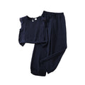 Girls' outfit: cross-border children's clothing,  spring/summer new collection, elegant lace trim patchwork tank top and wide-leg pants two-piece set