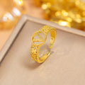 J17 gold-letter v ring