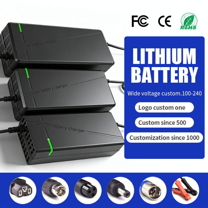 12v24v lithium battery charger 36v48v60v72v two-wheel scooter smart electric vehicle charger