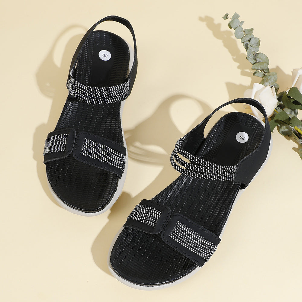 2025 summer new arrivals: women's athletic sandals - lightweight, comfortable, plus size, elastic band, flat sandals