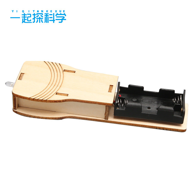 Frontier of science and education for children, simple flashlight technology, small production of primary school students, scientific experiment material package, stem teaching aids