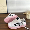 Women's sneakers: trendy ins style, spring/autumn 2026 new collection - versatile white shoes with leather upper, soft sole, athletic & casual bread shoes