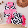 Children's clothing shein cross-border girl suit vest shorts suit two-piece children's clothing