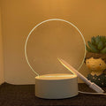 Diy easy-to-carry acrylic mini desk lamp with erasable message board, 3d night light, ambient led lamp, touch control