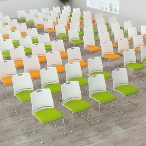 Conference training chair - minimalist office staff negotiation chair - armless backrest chair - stackable conference chair - training chair