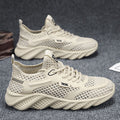 Men's mesh shoes 2024 new summer breathable hollow-out thin mesh men's shoes mesh casual sports running air conditioning shoes