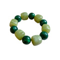 Wholesale acrylic beaded bracelets - trendy dopamine jewelry, unique irregular geometric stretch bracelets for women (cross-border e-commerce)