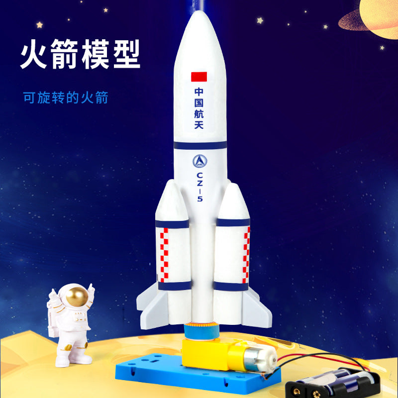 Scientific experiment DIY aerospace large rocket model children DIY Shandong Shuangyou Stationery and Educational Supplies Co., Ltd.