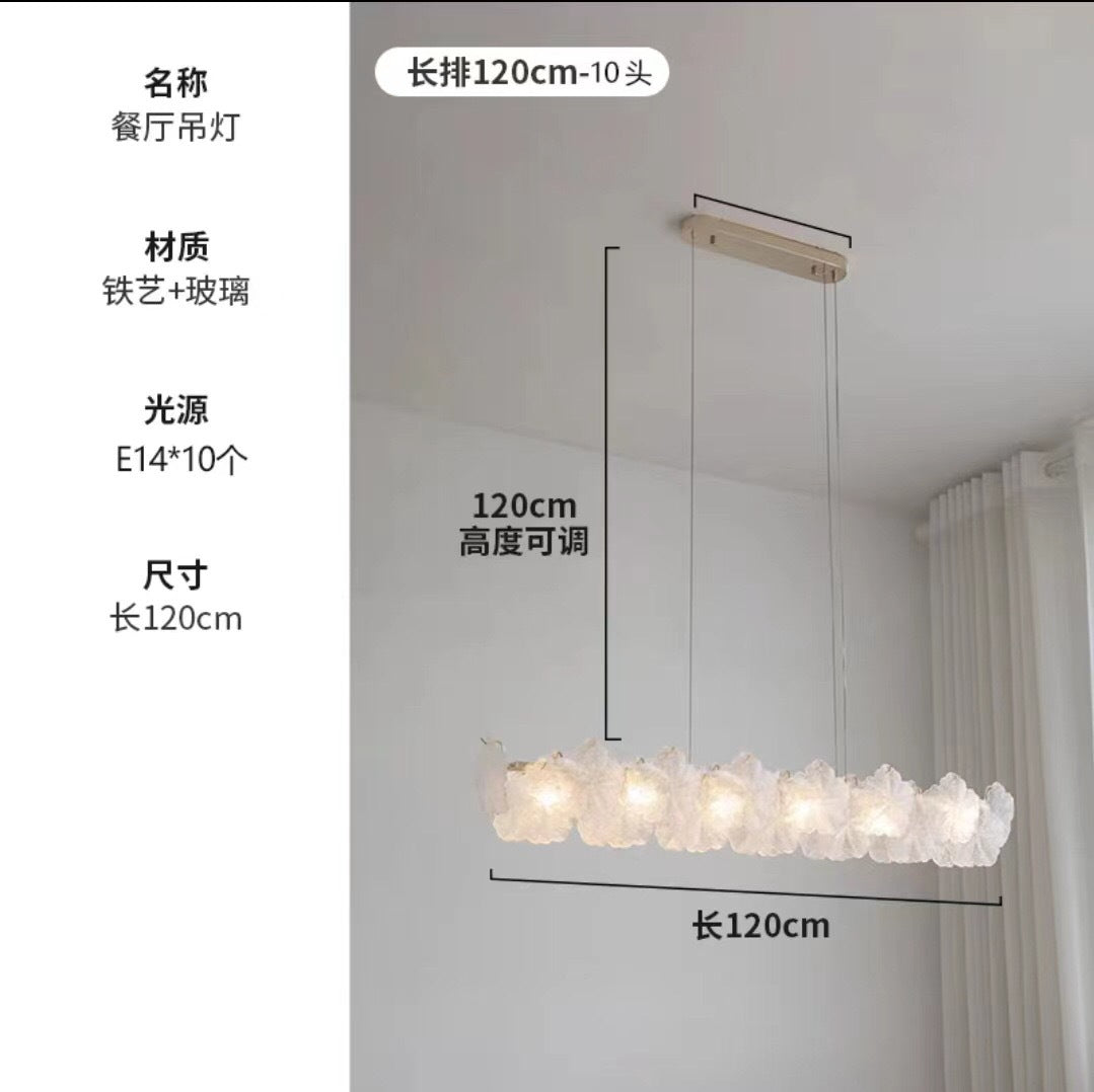 Living room chandelier French light luxury lighting creative high-end snowflake dining room bedroom light modern simple hall main light