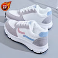 Fleece-lined dad shoes for women, new winter cotton shoes for female students, korean style thick-soled sneakers, versatile white sneakers