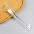 Beauty brush makeup brush transparent rod facial mask brush gold aluminum sleeve brown yellow hair brush tea pen individually packaged pot pen