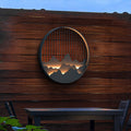 Outdoor new chinese style luxury villa gate waterproof wall lamp landscape courtyard entrance aisle light solar powered exterior wall light