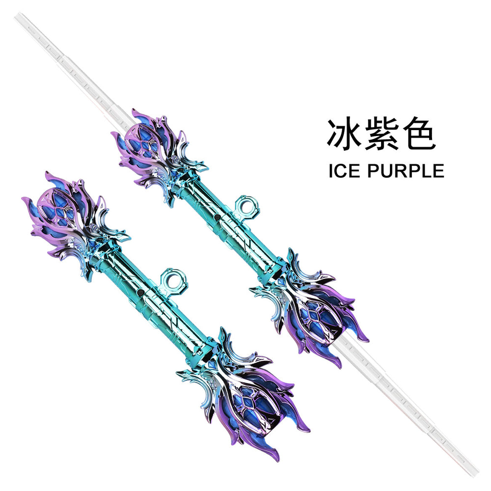 Thunder scepter glowing sword - retractable laser sword - cool cosplay prop - cyberpunk toy lightsaber - wholesale