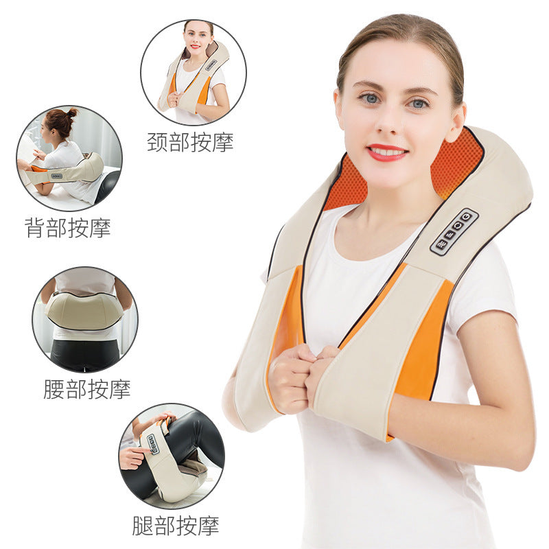 kneading massage shawl rechargeable multi-functional household hot compress shoulder and cervical spine massager gift dropshipping