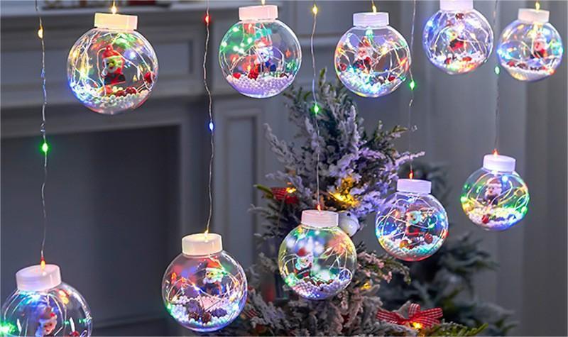 LED Christmas curtain lights star lights Internet celebrity decoration room layout outdoor lights flashing lights string lights star lights