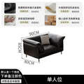 French retro oil wax leather sofa - perfect for living rooms, small spaces, and mid-century modern offices - brown american style
