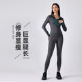 Fall and winter peach butt nude yoga pants women's outwear high waist elastic tight pants fleece-lined sports nine-point pants daw196