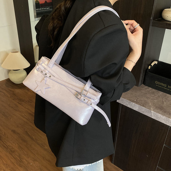 Niche design simple shoulder bag women's  bags fashion trend women's handbags Korean version of foreign style underarm bag