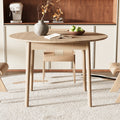 Nordic minimalist oak round table - direct from the factory, customizable for home, small apartments, round coffee table, meeting table, dining table