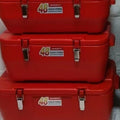 3pcs red 23l-30l-40l rectangular insulated box