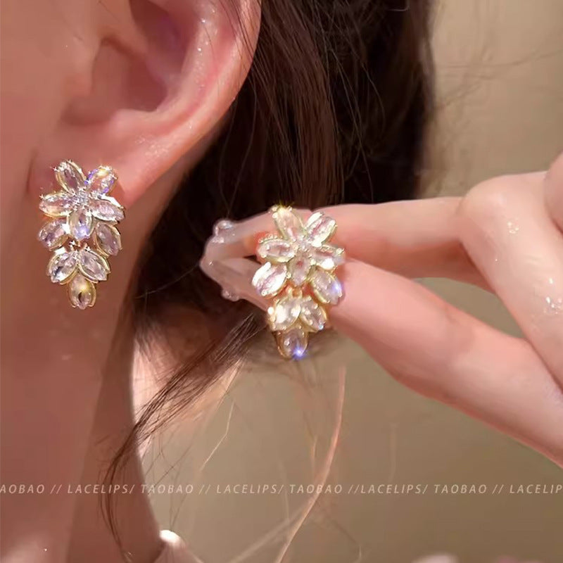 Ins style pearl earrings for women 925 silver needle niche design butterfly earrings accessible luxury high-end earrings earrings earrings