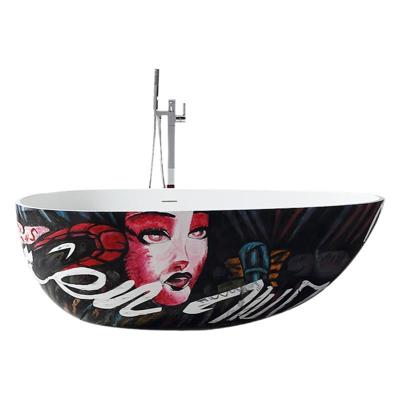 Special Bath Lavelle Artificial Stone Bathtub Independent Family B & B Hotel Creative Art Bathtub Factory Direct Sales