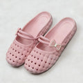 Baotou slippers women's summernew arrivalfashion soft bottomfor homeoutwear breathable flats crocs bows half slippers