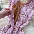 Elegant women's dress  summer french chic luxury handcrafted rhinestone embellished round neck sleeveless cinched waist lace maxi dress