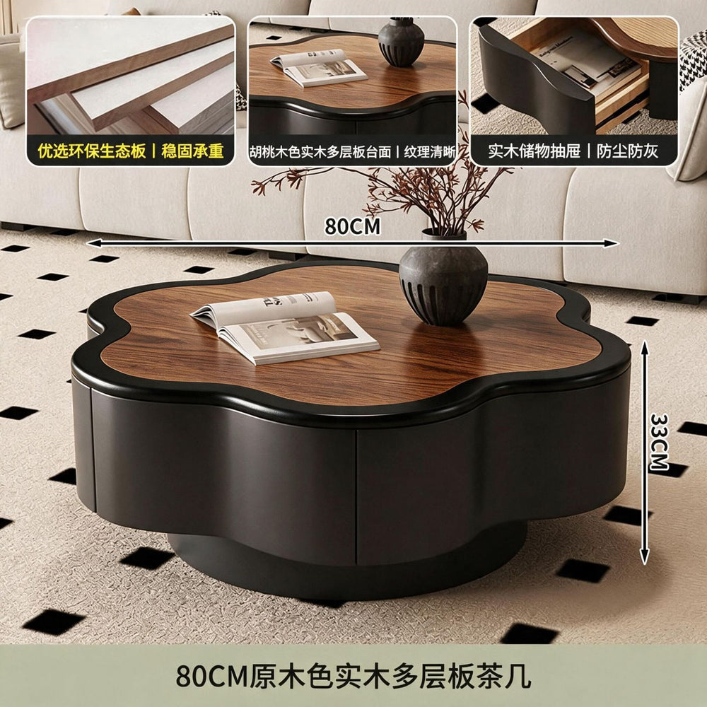 New arrival flower popular coffee table classy living room for homecasual cream small apartment accessible luxury creative special-shaped combination