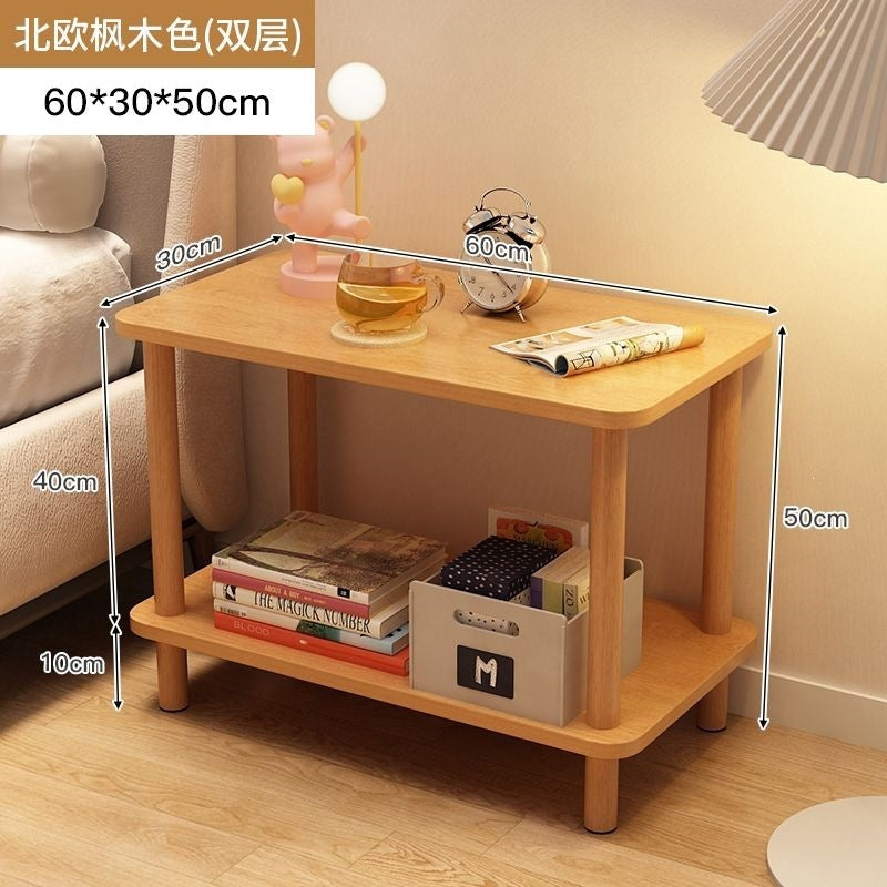 Bedside table bedside small table casual rental house small square table sofa side table bedroom simple for home storage rack