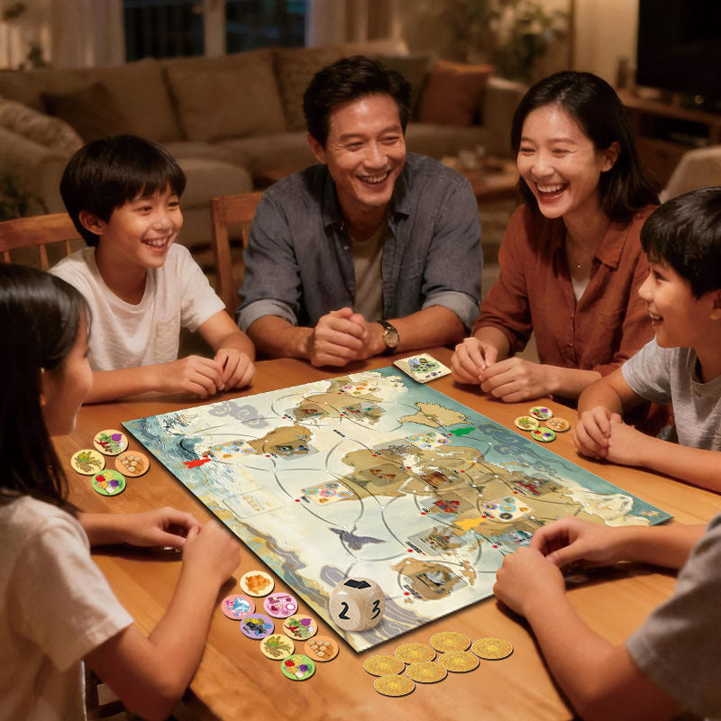 New cross-border global business role-playing board game - educational, interactive, multiplayer, casual toy for kids