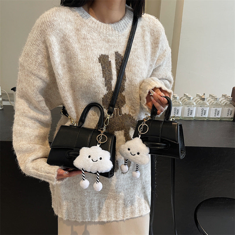 Retro presbyopia shoulder bag women's 2025 popular new niche ins versatile Korean version ins women's bag messenger bag