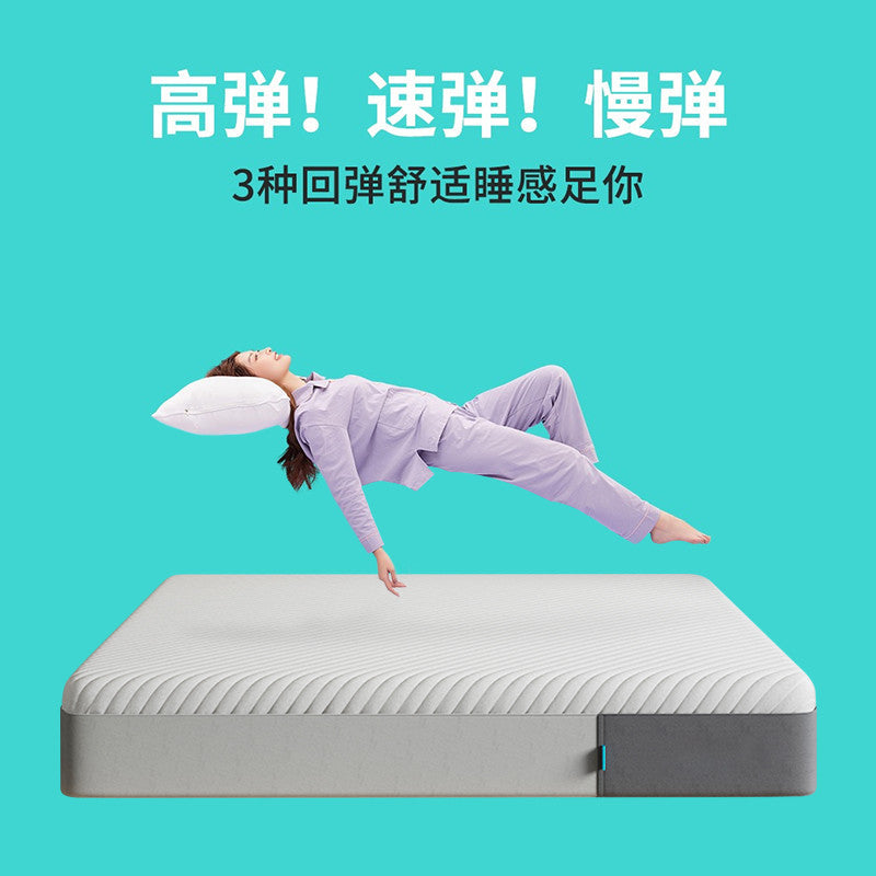 Rolled natural latex mattress with independent coils - compressed roll-packed, extra thick, and ultra-soft mattress