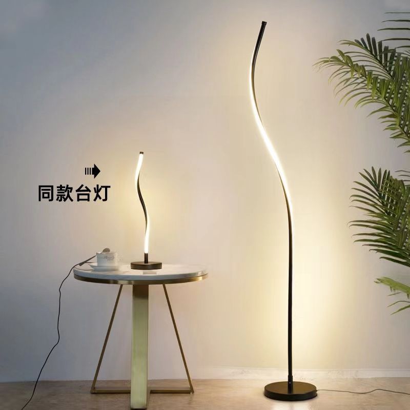 Nordic design insnormcore floor lamp bedroom living room bedside table lamp casualpopular atmosphere vertical floor lamp