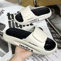 Slippers men's stepping on shit summer outwear home indoor slippers non-slip soft bottom couple bath abrasion resistant slippers women