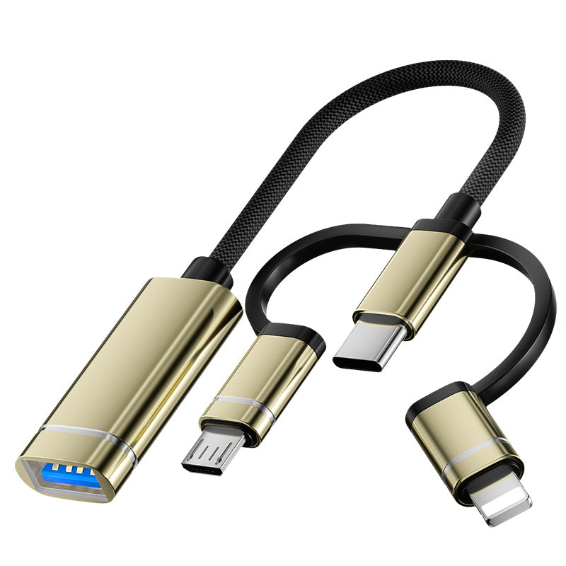Cross-border otg adapter cable USB flash drive adapter for Apple Huawei otg multi-function Android Apple type-c