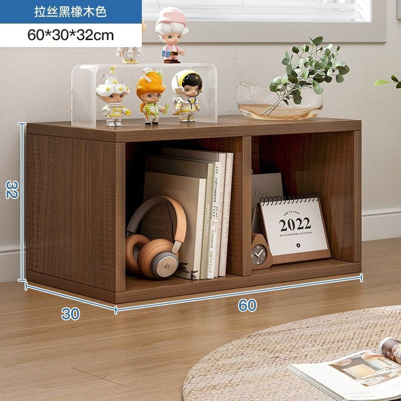 Balcony bay window storage cabinet storage rack cabinet storage cabinet plaid cabinet floor-standing single-layer low cabinet bookshelf for home bookcase
