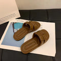 2026 new flat one-strap sandals & slippers - premium style, soft sole, beach-friendly, wholesale for women's summer wear (perfect for students)
