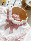cross-border hot-selling floral fabric chic baby girl faux two-piece chanel-inspired princess dress