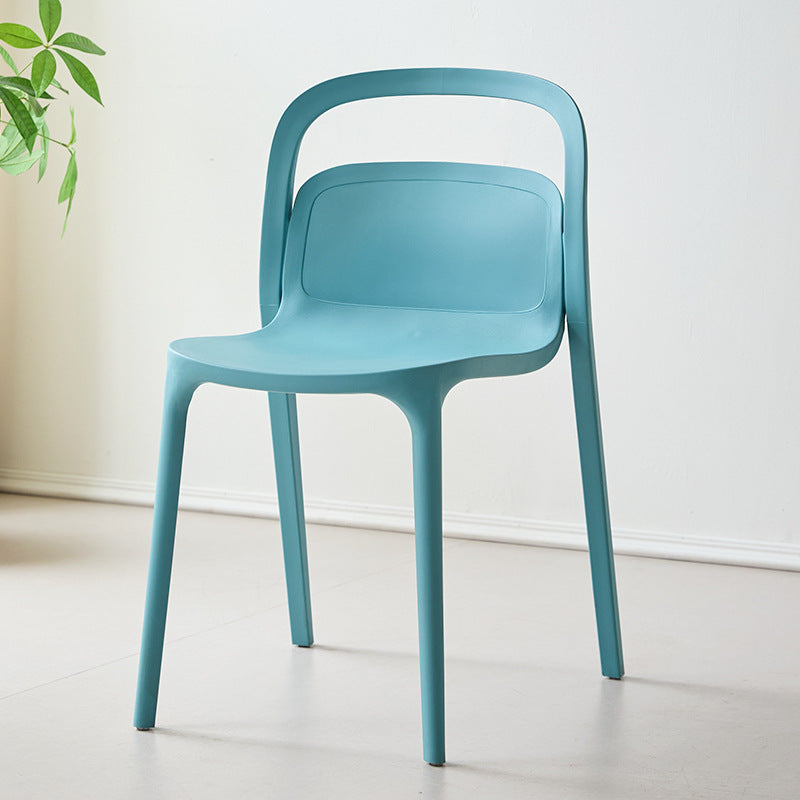 Plastic dining chair for home backrest chair smith casual chair cafe hotel negotiation chair high back dining table