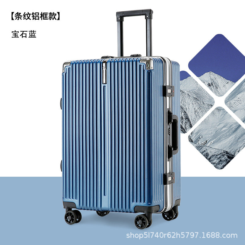 Manufacturer aluminum frame suitcase 24-inch password case 20-inch student fashion boarding case 26-inch universal wheel suitcase