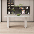 Custom-made nordic cream style dining table, round wabi-sabi desk, vintage home designer office table