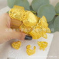 Middle east dubai new arrival cuff bracelet ring nigerian wedding bride flower heart shaped bracelet jewelry