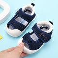 Baby sandals for boys, summer first walker shoes, 0-1-2 years old infant anti-slip soft sole mesh shoes for babies and toddlers, baby girl shoes