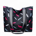 2024 new large capacity shoulder bag fashionable floral oxford cloth tote bag large capacity trendy women's bag
