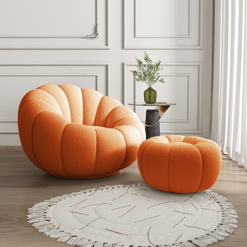 Lazy sponge sofa pumpkin chair single cream bean bag for home bedroom living room small apartment balcony lounge chair
