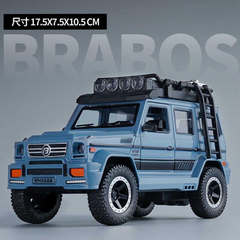 Kids' realistic inertia off-road vehicle model - doors open, lights & music - inertia toy car - cross-border hot seller