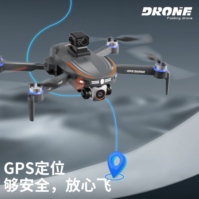 Gps return-to-home brushless s28 drone - foldable with 4.5inch screen remote control, aerial photography, obstacle avoidance, remote control aircraft