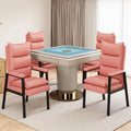Casual mahjong chair backrest for home use, plaid computer chair for long sitting, mahjong machine chair set of four