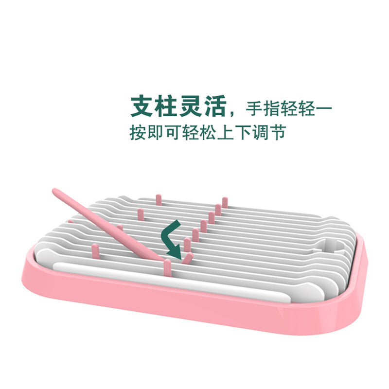 Baby bottle & breast milk drying rack - multifunctional, portable, foldable, pacifier drainer - ready stock wholesale storage